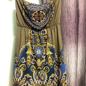 Strapless short dress